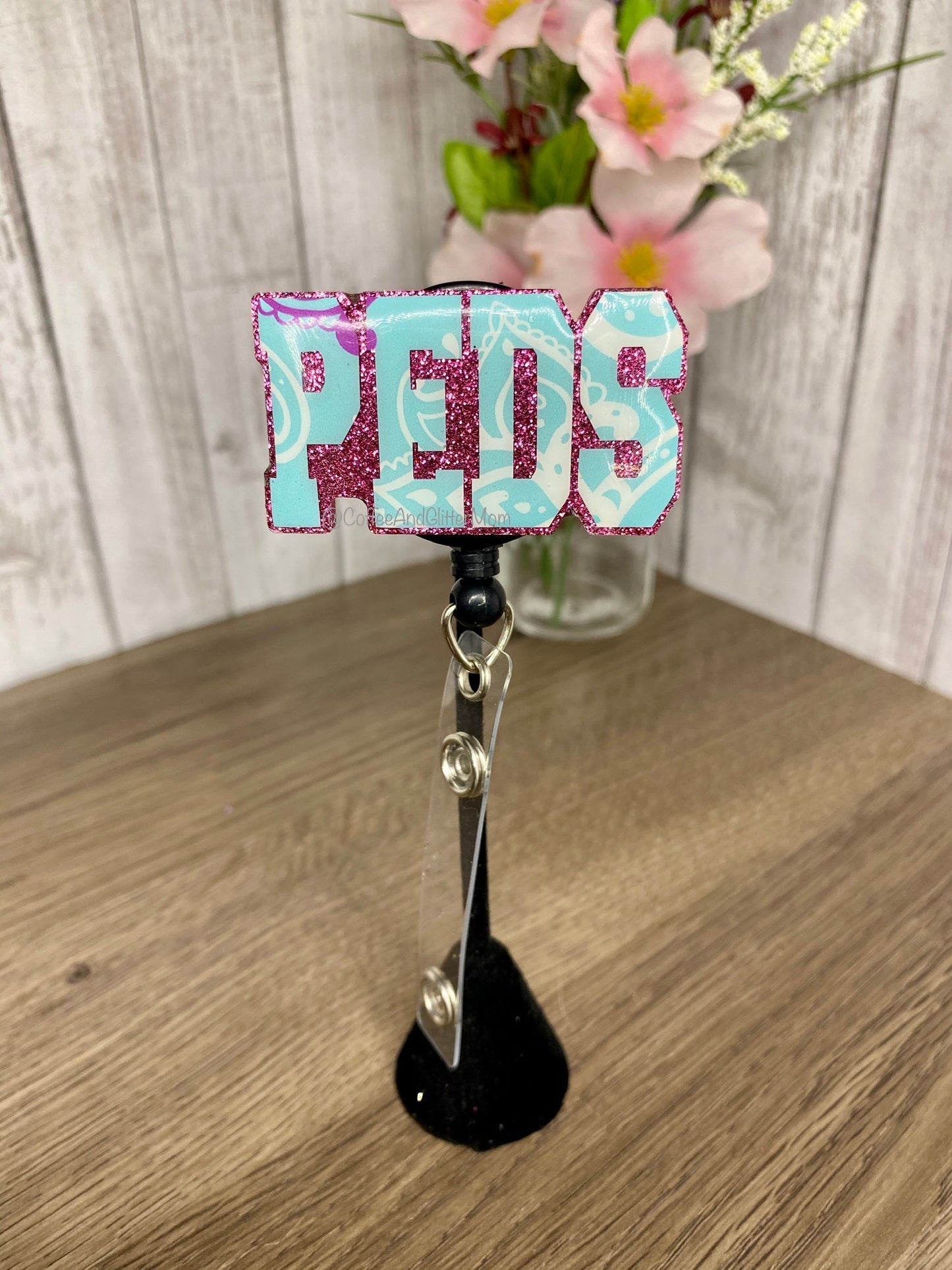 Pink PEDS Badge Reel