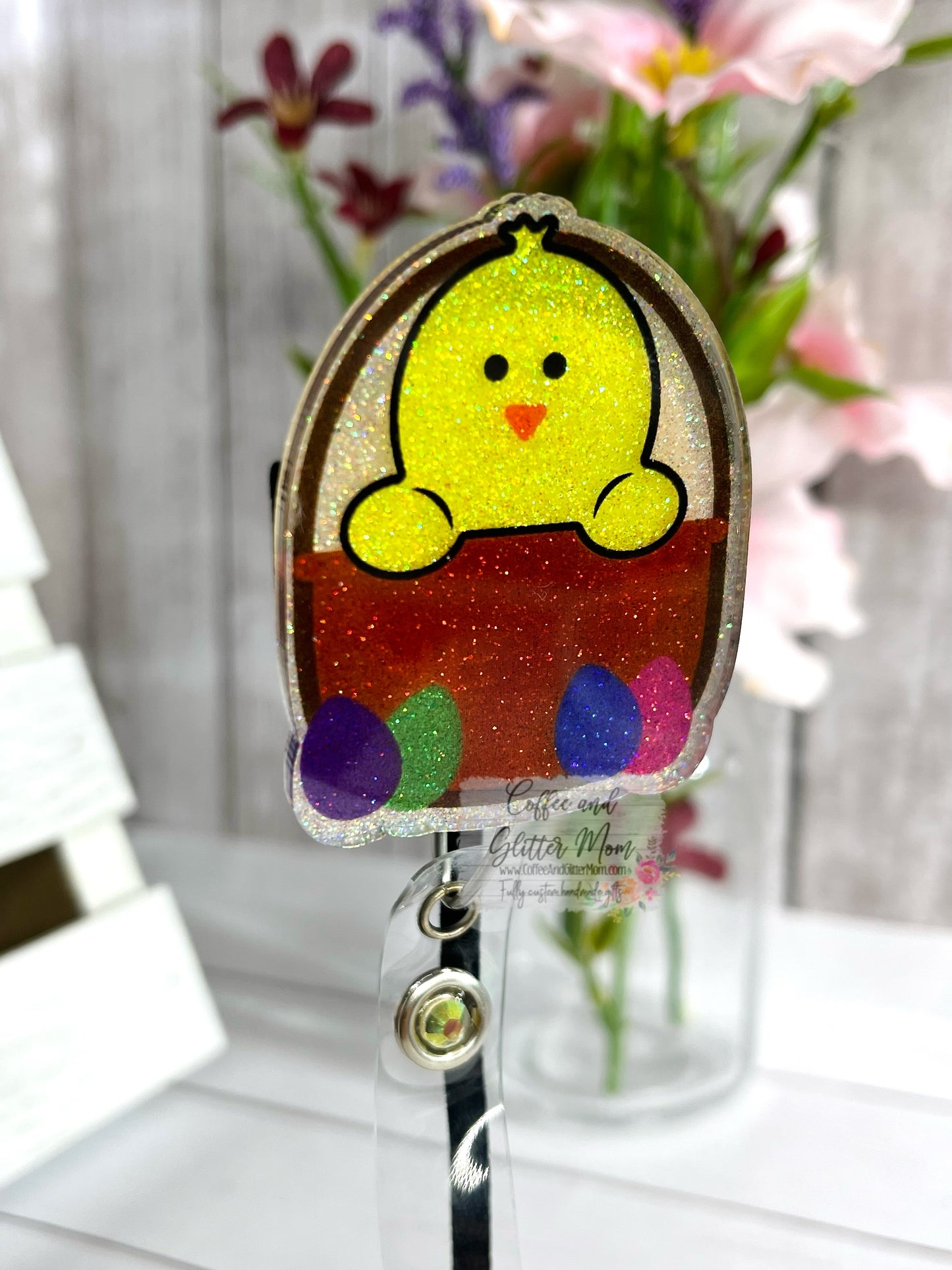 Easter Chick Designer Badge Reel