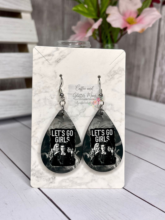 Let’s Go Girls Halloween Witches Teardrop Earrings