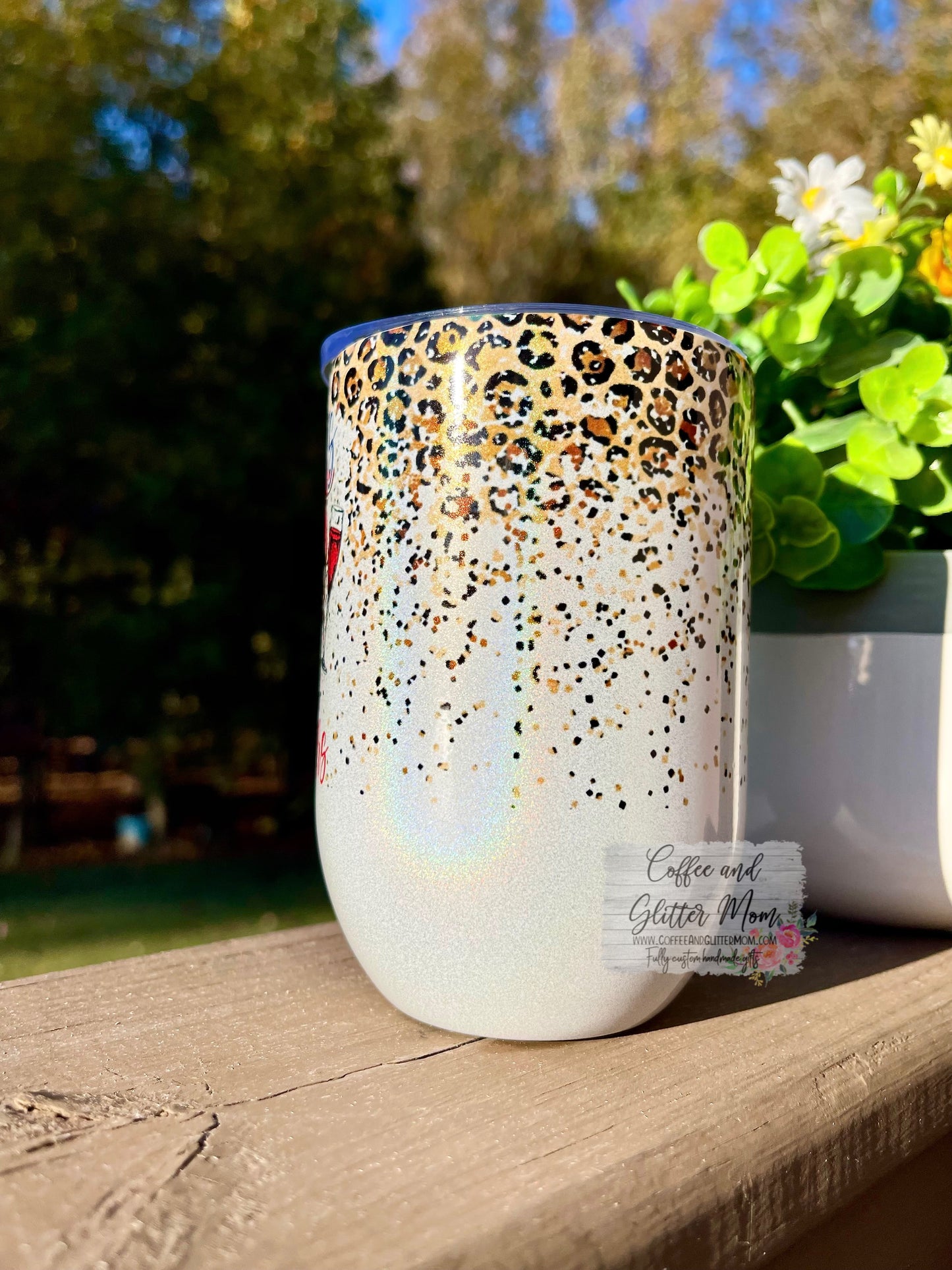 Corks are for Quitters 12oz Holographic Sparkle Wine Tumbler