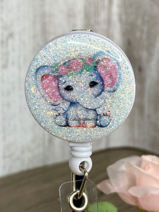 PREORDER Pink Elephant Badge Reel