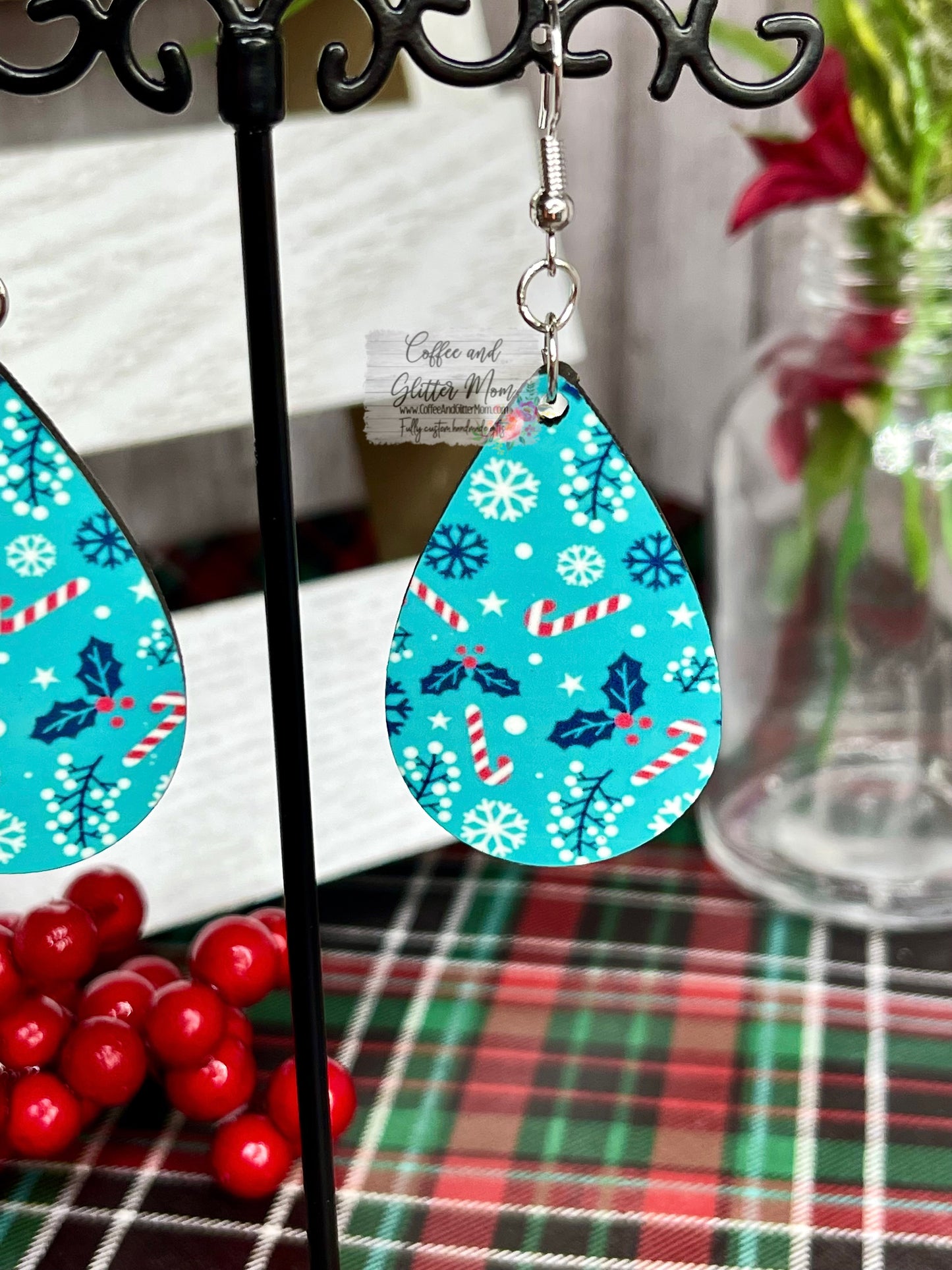 Christmas Candy Cane Earrings