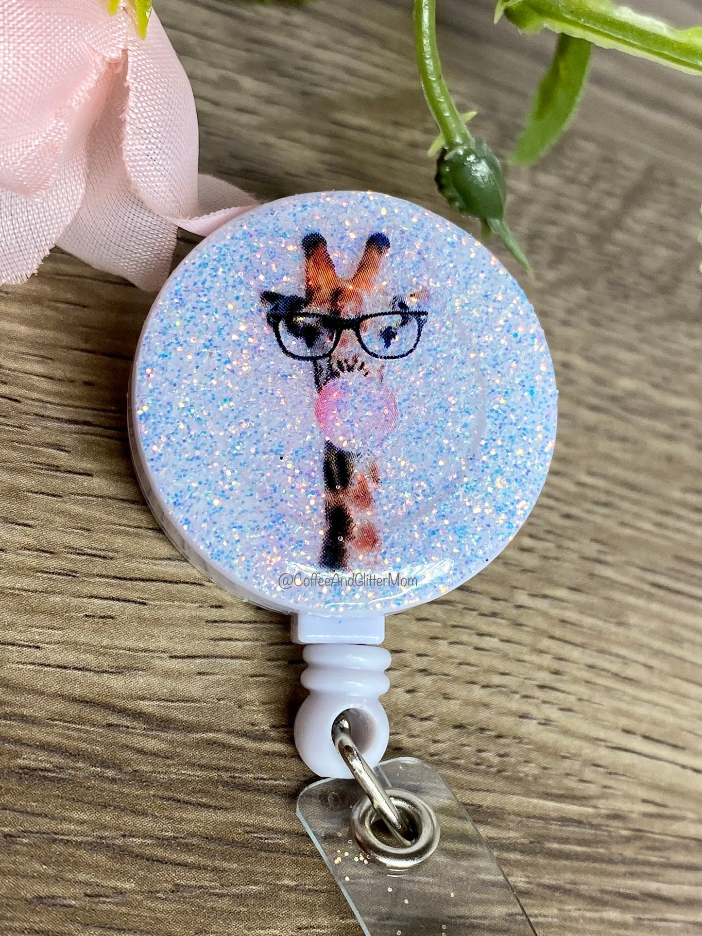 PREORDER Bubble Giraffe Badge Reel