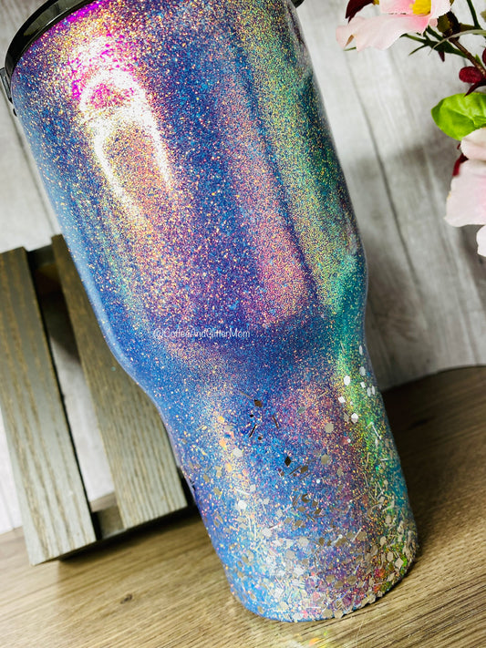 Purple and Blue Ice Swan 20oz Rtic