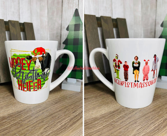 #ChristmasSquad / Mooey Christmas Heifer 12oz Ceramic Mug