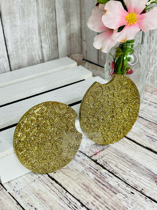 Gold Car Coaster Set