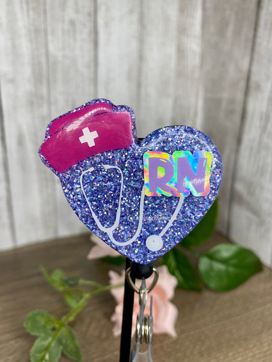 RN Heart Badge Reel