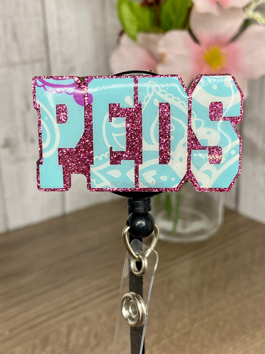 Pink PEDS Badge Reel