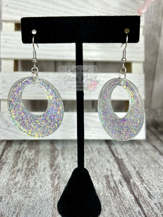Paparazzi Silver Holographic Earrings